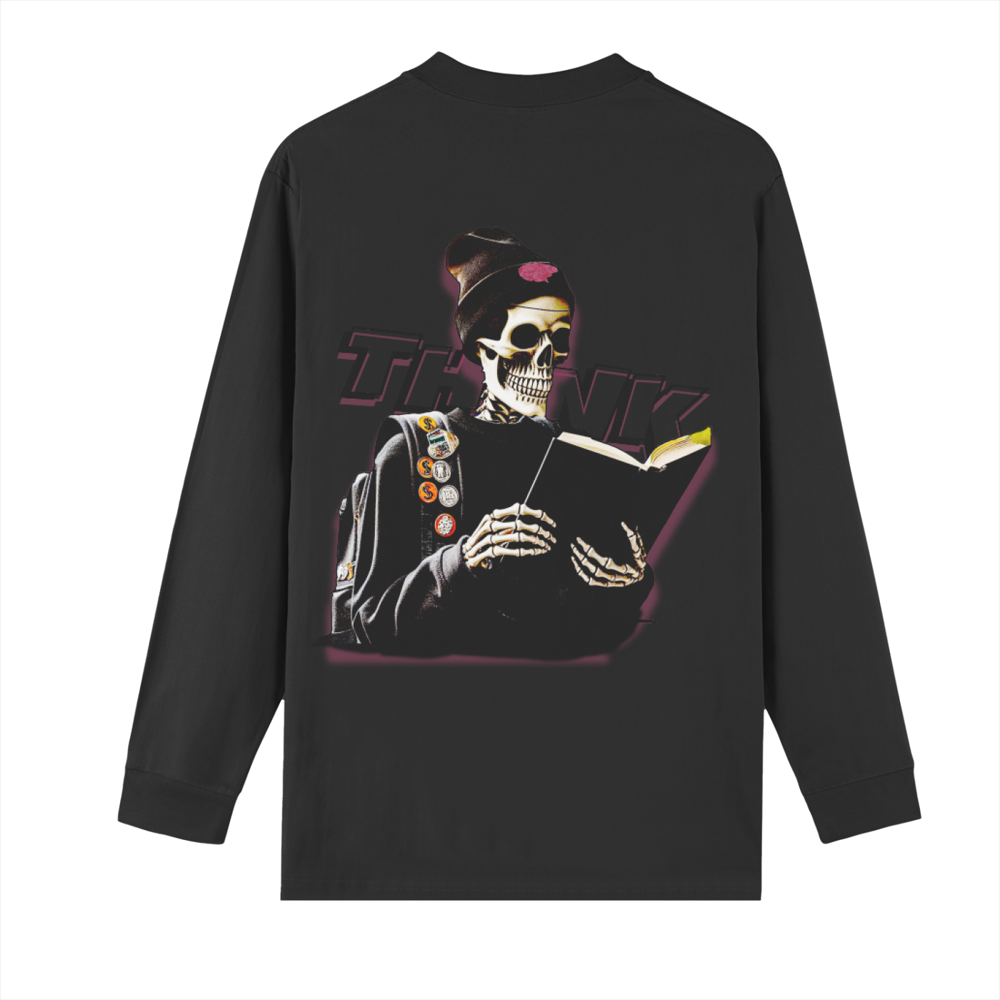 Drop Shoulder Crew Neck Long Sleeve